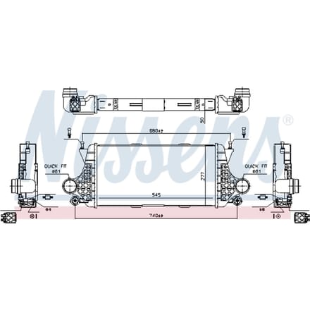 Intercooler NISSENS 96332