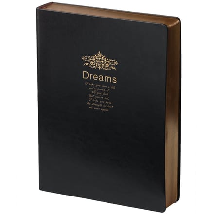 D6030 Kalpa Dreams A4 vintage lederen dagboek Extra vinkje goud trim