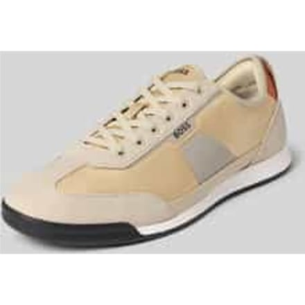 Low-top sneaker met suède-look-applicaties model 'NITAN_LOWP_NYMITH'