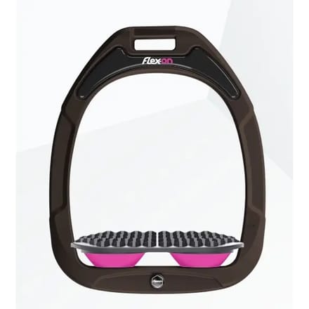 Endurance stijgbeugels Bruin/Grijs/Roze Flex-On Green Composite