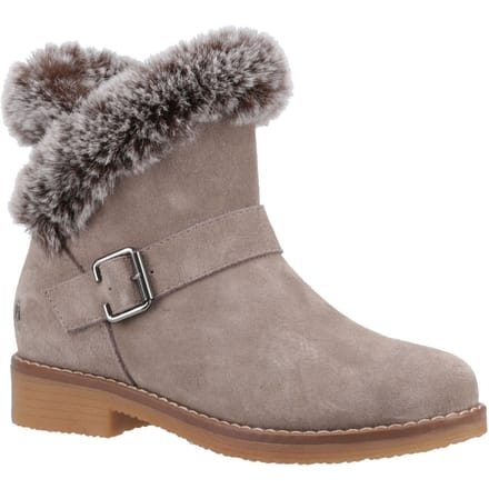Hush Puppies Hannah Suède Dameslaarzen Taupe