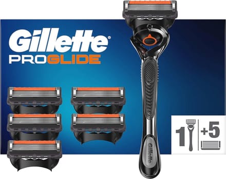 Scheermes met 6 Scheermesjes voor Mannen - FlexBall Technologie voor een Gladde Scheerbeurt