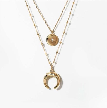 Jobo By JET - Dubbele ketting - 2 in 1 - Goudkleurig - Dames ketting