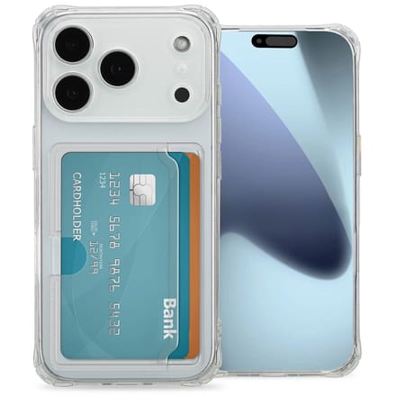 imoshion Softcase Backcover met pasjeshouder voor de Apple iPhone 17 Pro - Transparant