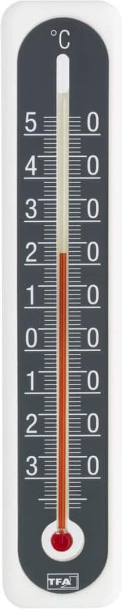 Thermometer - Binnen/Buiten - Kunststof - Wit/Antraciet