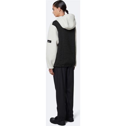 Rains - maat L/XL  Fleece Pullover Hoodie - Off White - Unisex