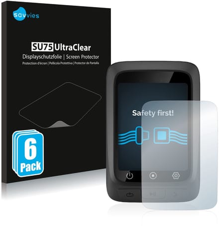 Savvies - Screenprotector voor CooSpo BC107 - Folie Beschermfolie transparant 6 Stuks