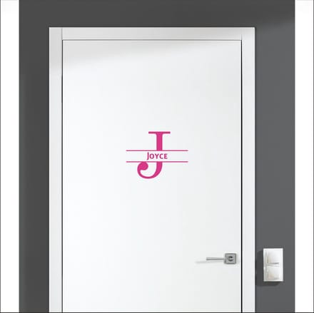 Deursticker Met Naam -  Joyce - Roze