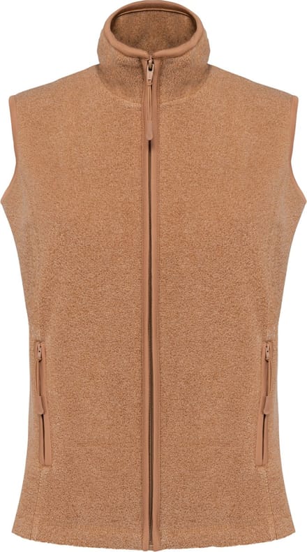 Kariban Bodywarmer van microfleece dames K906 - Camel Heather - M