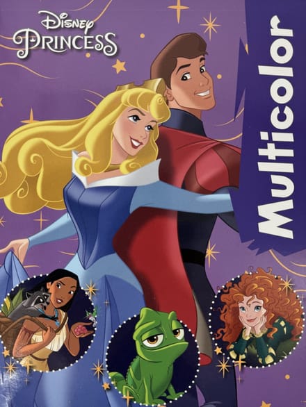 MultiColor - Kleurboek Disney Princess met voorbeeld in kleur