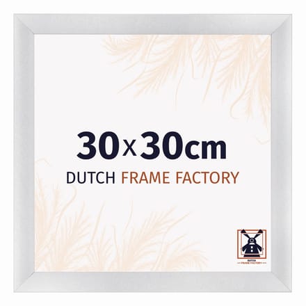 Fotolijst 30x30 cm - MDF - Zilver Mat - Praag