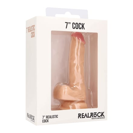 Realistische Dildo met balzak - 18 cm