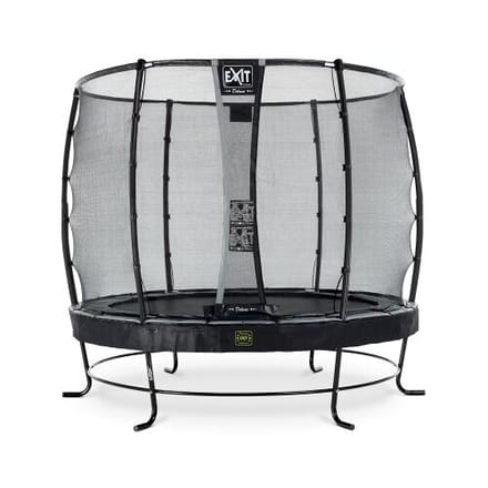 EXIT Elegant Premium Trampoline ø253cm - met Veiligheidsnet - Rond - Voor Kinderen - Zwart