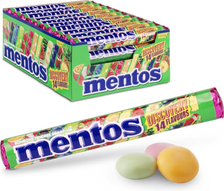Mentos Discovery 14 flavours - Snoep - Vegan - 1x40rollen