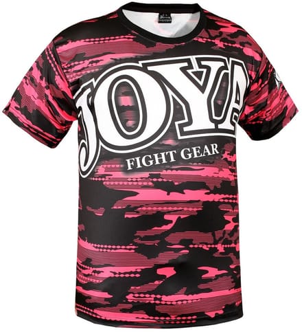 Joya Camo V2 Sportshirt - Polyester - Zwart/Roze (Beschikbaar in verschillende maten)
