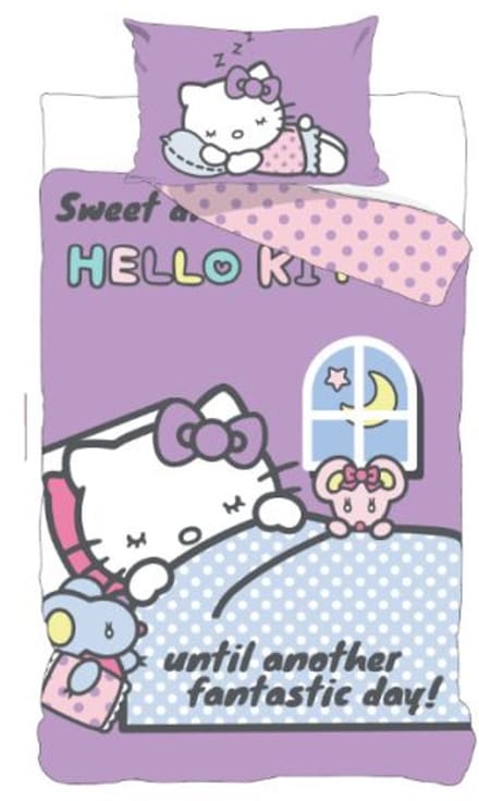 Hello Kitty slapen Dekbedovertrek 140 X 200 cm - 70x90 cm - katoen