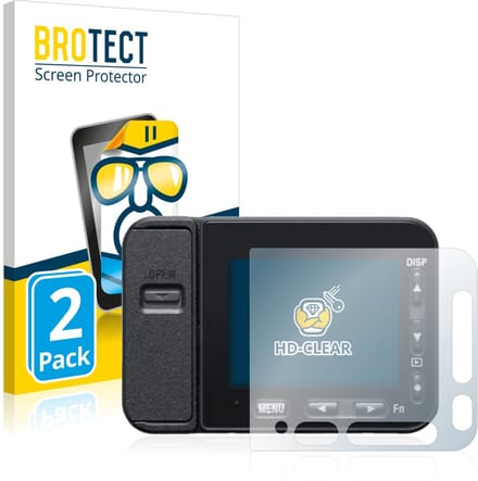 BROTECT - Screenprotector voor Sony DSC-RX0M2 (RX0 II) - Folie Beschermfolie transparant 2 Stuks