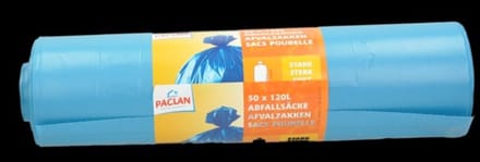 Paclan Afvalzak Paclan afvalzakken 70cmx110cm, 50x 120L