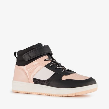 Blue Box hoge meisjes sneakers roze zwart - Maat 39