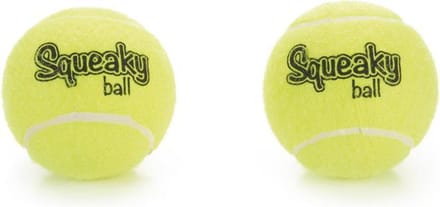 Beeztees Tennisbal+Pieper - Hondenspeelgoed - 8 cm - 2ST