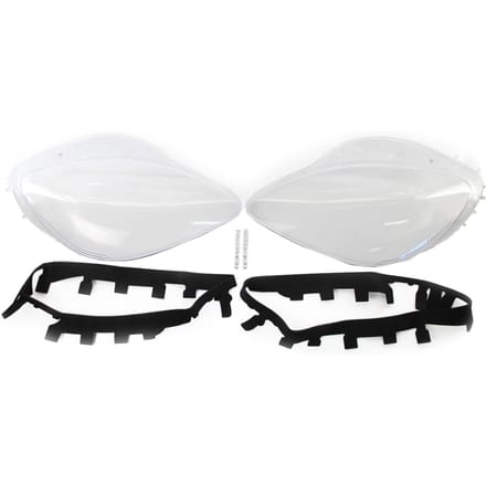 Koplamplensafdekking Koplamplens Plastic omhulsel Vervanging van koplampmontage voor Corvette wit