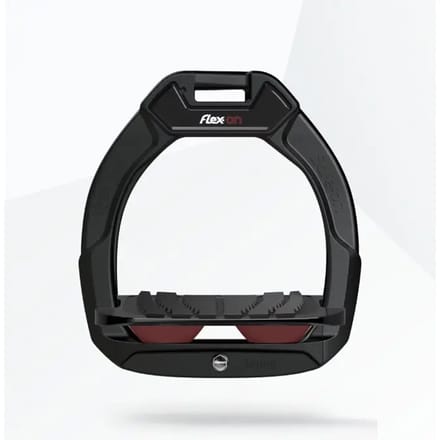 Veiligheidsstijgers voor paardrijden Hellend Grip Zwart/Zwart/Bordeaux kind Flex-On Safe-On
