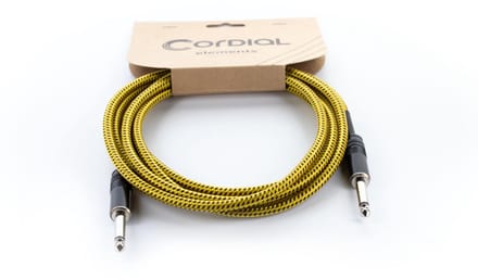 Cordial EI 5 PP-TWEED-YE Instrumentkabel 5 m - Instrumentenkabel