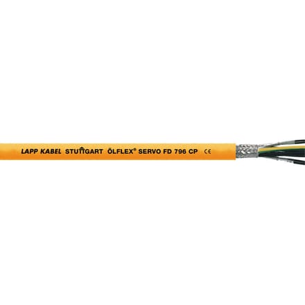 Afgeschermde Servo Kabel OLFLEX FD 796 CP 4G2.5 - 0027951 [2 Meters]