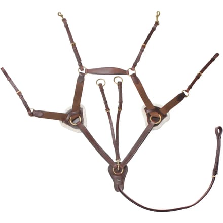 Vijfpunts elastisch jachtcollier voor paard HORKA