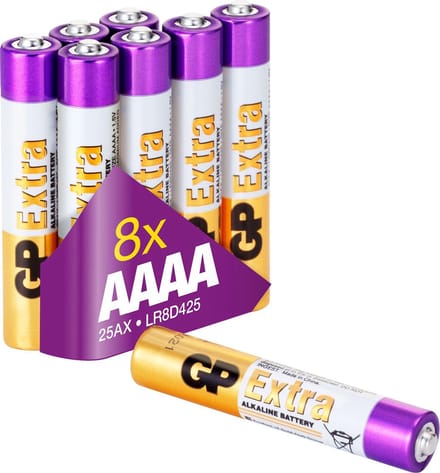 GP Extra Alkaline batterijen AAAA batterij 1.5V - 8 pack