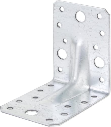 Extra Sterke Hoekijzers met Rib voor Houtconstructies - 90x90x65 mm (50 Stuks)