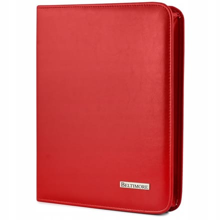 Beltimore® Luxe Business Portfolio A4 – Schrijfmap & Organizer – Elegant Rood – 5 Compartimenten – Zakelijke Aktetas – Model BW03
