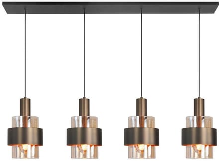 Highlight - Hanglamp Marrone 4 lichts L 110 cm brons