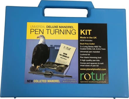 Rotur Universal Deluxe Mandrel Pen Turning Kit MK2
