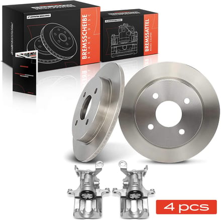 Frankberg 2x Remklauw+2x Remmen Achter voor FORD