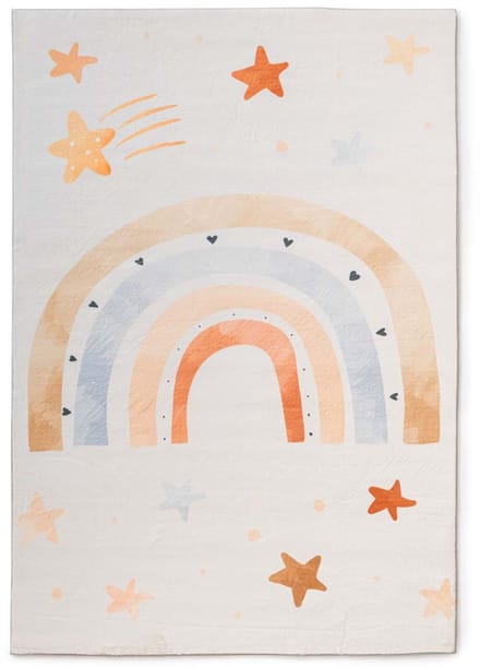 Kindervloerkleed regenboog - Fluffito Rainbow multi 80x150