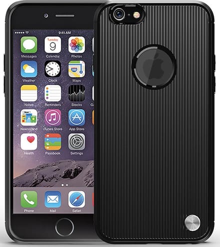 Luxe Back cover voor Apple iPhone 7 - iPhone 8 - Zwart - Soft TPU - Travel Design