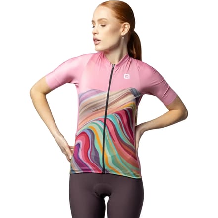 Ale Pr-e Rainbow Korte Mouw Wielertrui Roze XL Vrouw