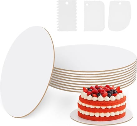 Set van 5 stevige cake drums voor het decoreren van taarten en gebak, stijlvol en praktisch