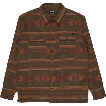 Billabong Offshore Jacquard Overhemd Met Lange Mouwen Bruin 2XL Man