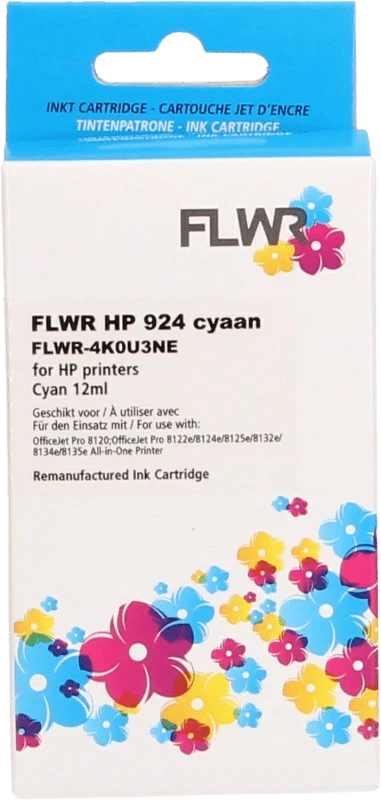 FLWR HP 924e cyaan (Huismerk (compatible))