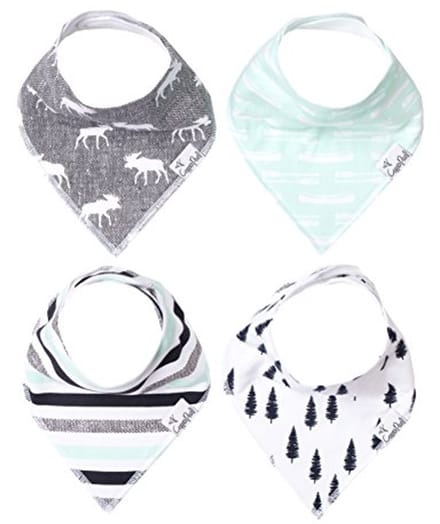 Trendy Baby Bandana Slabbetjes - 4 Stuks Gift Set