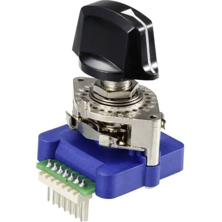 TRU COMPONENTS TC-12830252 Draaischakelaar 5 V/DC, 25 V/AC, 50 V/AC 0.5 A 1 x 30 ° 1 stuk(s)