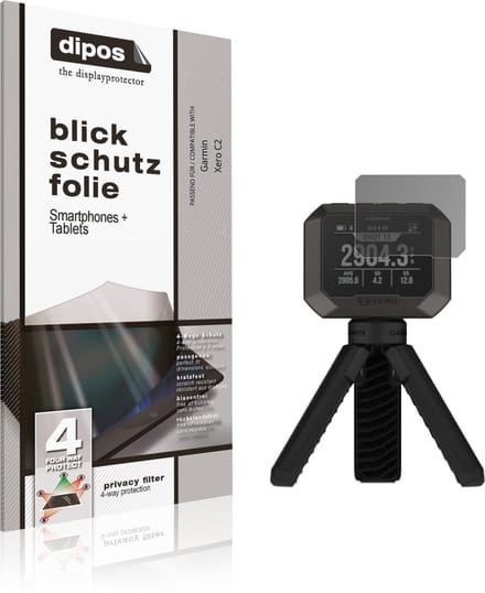 dipos – Matte Privacy Screenprotector geschikt voor Garmin Xero C2 | Anti-Spy Beschermfolie