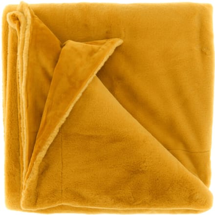 Unique Living - Plaid Klaas 150x200cm - Glowy Yellow