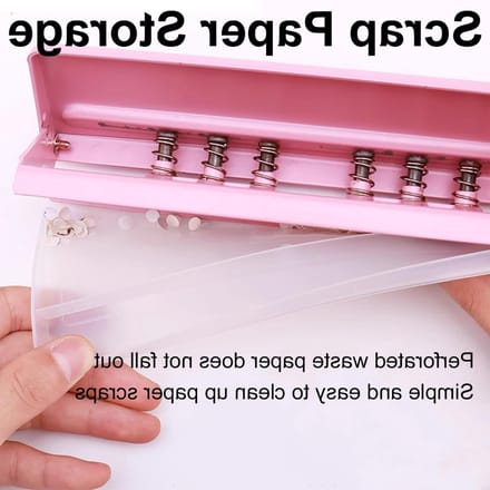 Dailygoods - 6-Gaats Perforator - Verstelbare Metalen Perforator voor Diverse Papierformaten
