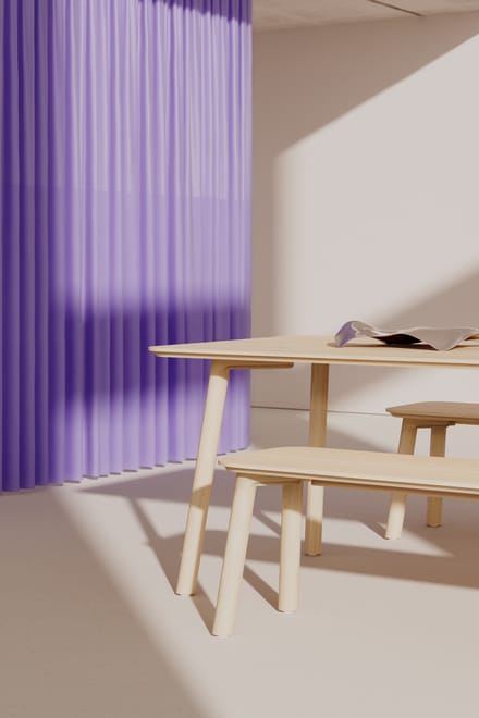 Objekte unserer Tage MEYER 23 Tafel - eik wit - XLarge (240 x 92 cm)