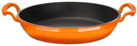 LAVA - Serveerpan / Hapjespan - Geëmailleerd Gietijzer - Ø 24 cm - 1.56 L - Oranje