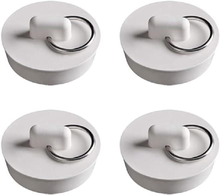 Rubberen Afvoerstop - Gootsteenplug Badplug - Water Dicht Maken - Goede Afdichting - 30-33 mm - Zwart