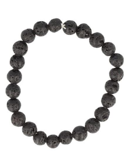 Lavasteen armband kralen 8 mm